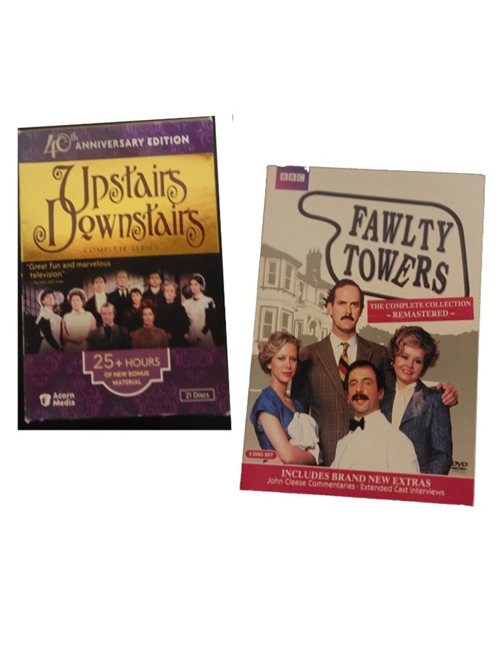 Vintage British Telly - Upstairs, Downstairs & Faulty Towers - Complete DVD sets